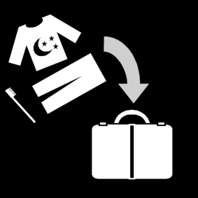 pack suitcase